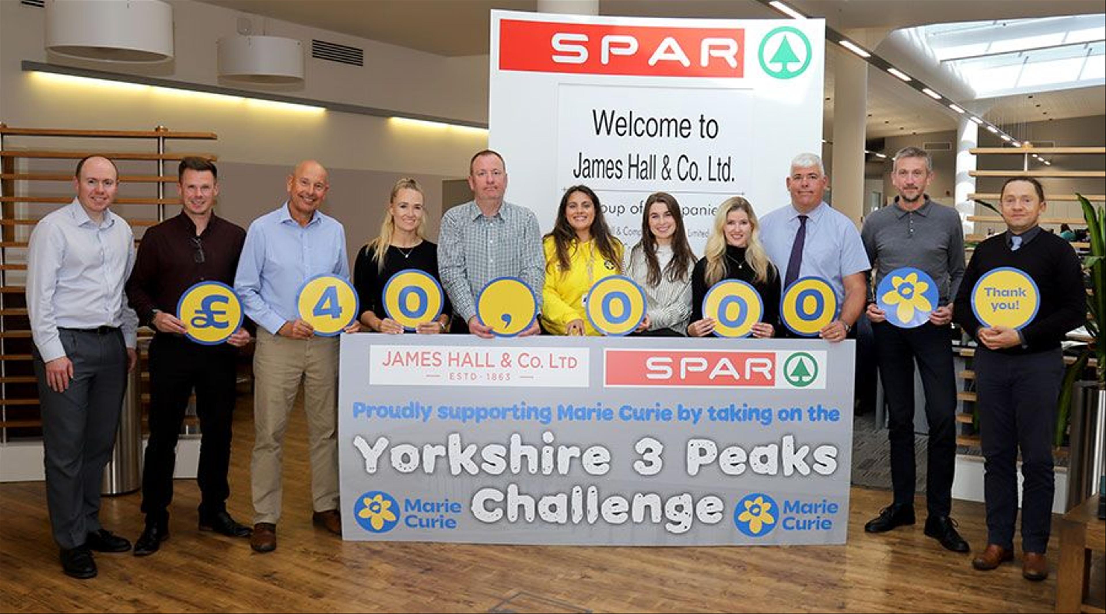 SPAR Northern Guild charity challenge raises £40,000 for Marie Curie