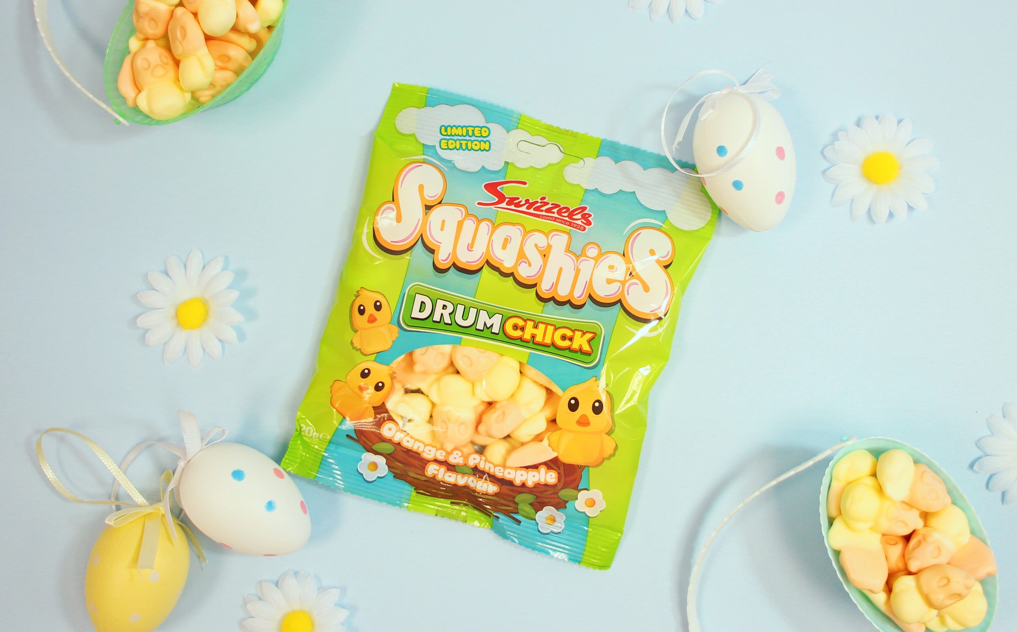 Swizzels refreshes Easter range with launch of Squashies Drumchick