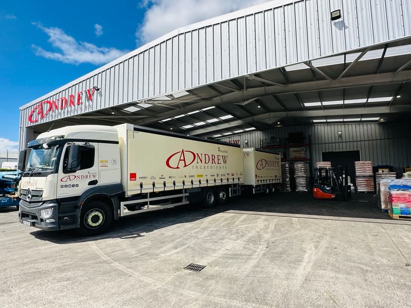 Andrew ingredients streamlines transport and warehouse management with pocket box fleet