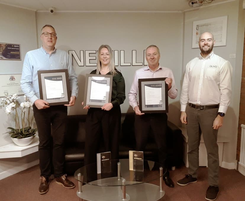 Family business awarded hat trick of ISO accreditations