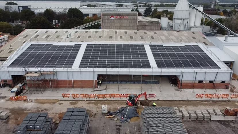 Multi-million pound factory leads green charge with solar installation